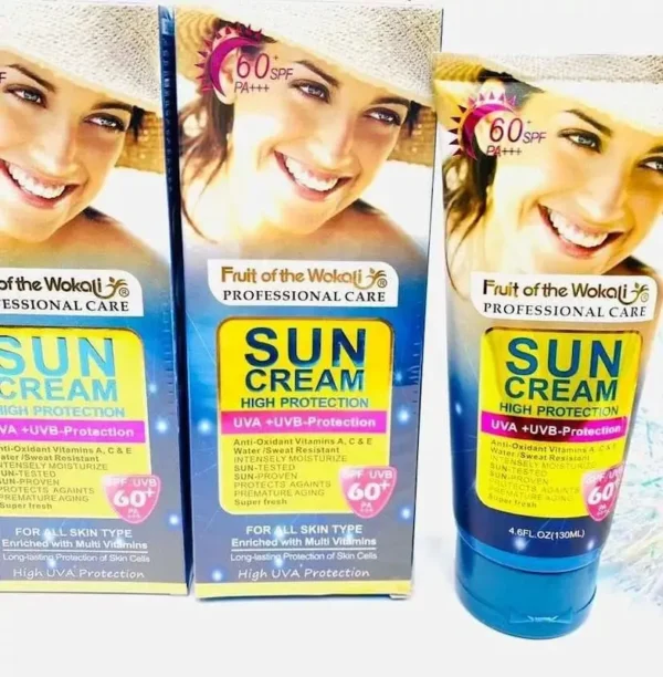 کرم ضد آفتاب بدون رنگ وکالی SPF60