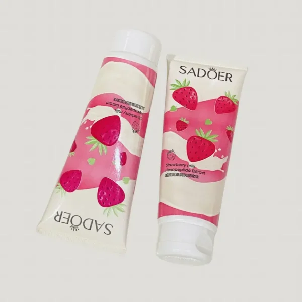 نمک بدن شیر توت فرنگی سادور