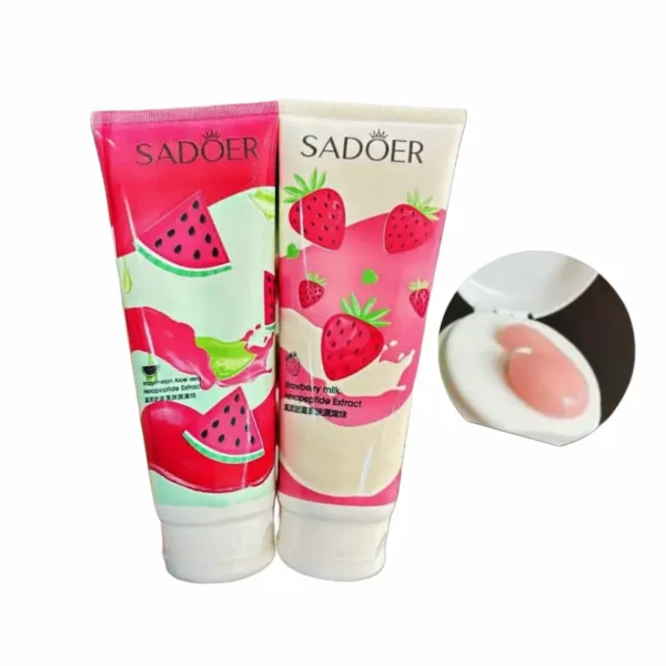 نمک بدن شیر توت فرنگی سادور