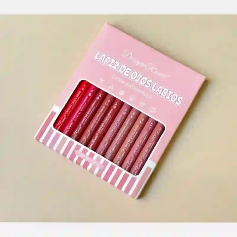 پک 12 عددی خط لب شمعی پیچی دراگون رانی