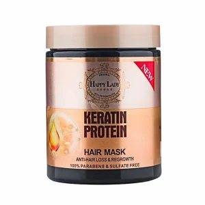 ماسک مو بدون سولفات هپی لیدی مدل کراتین