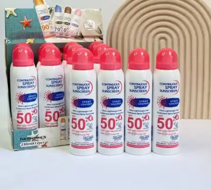 اسپری ضدآفتاب سفیدکننده SPF50 وکالی WOKALI