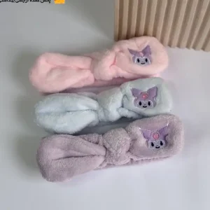 هدبند حوله ای دخترانه مدل کرومی سه رنگ
