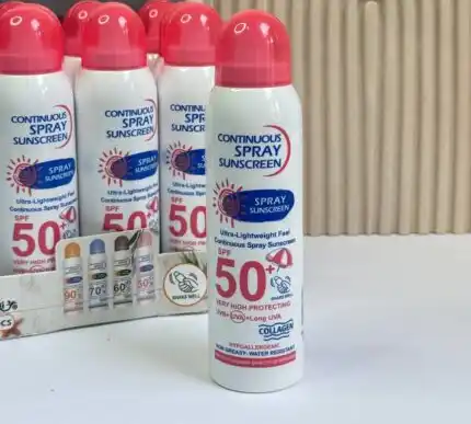 اسپری ضدآفتاب سفیدکننده SPF50 وکالی WOKALI