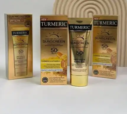 ضد آفتاب زردچوبه SPF50 کد A وکالی WOKALI