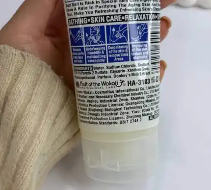 نمک بدن تیوپی شیر الاغ وکالی WOKALI