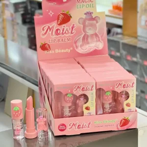 پک بالم و برق لب 36214 توت فرنگی Kiss Beauty