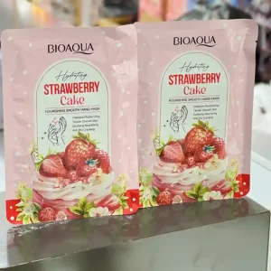 ماسک دست کیک توت فرنگی بیواکوا BIOAQUA