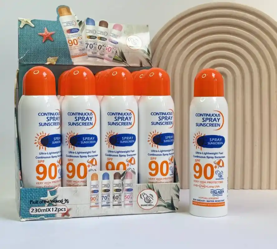 اسپری ضدآفتاب سفیدکننده SPF90 وکالی WOKALI