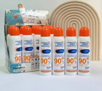 اسپری ضدآفتاب سفیدکننده SPF90 وکالی WOKALI