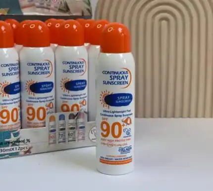 اسپری ضدآفتاب سفیدکننده SPF90 وکالی WOKALI