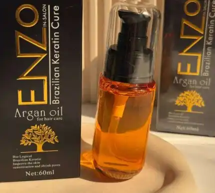 روغن مو آرگان حاوی کراتین انزو کیفیت اقتصادی ENZO