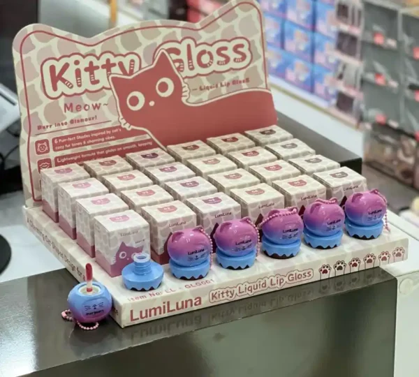 رژ لب مایع GLG001 طرح گربه LumiLuna