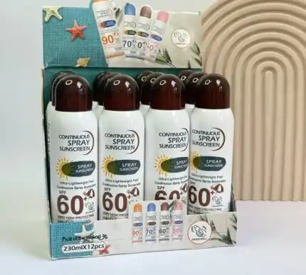 اسپری ضدآفتاب سفیدکننده SPF60 وکالی WOKALI