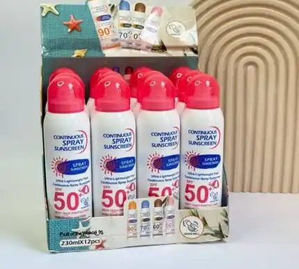 اسپری ضدآفتاب سفیدکننده SPF50 وکالی WOKALI