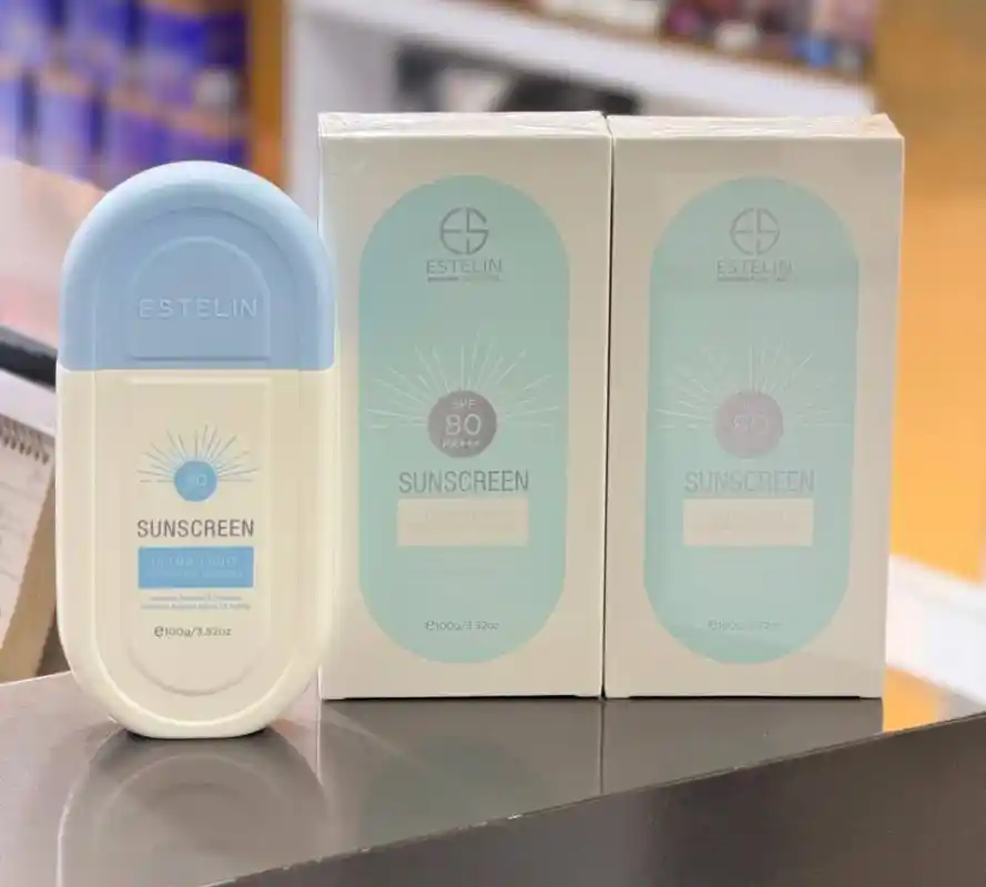 ضد آفتاب 0077 بی رنگ SPF80 استلین ESTELIN