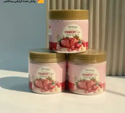کره بدن کیک توت فرنگی بیوآکوا BIOAQUA
