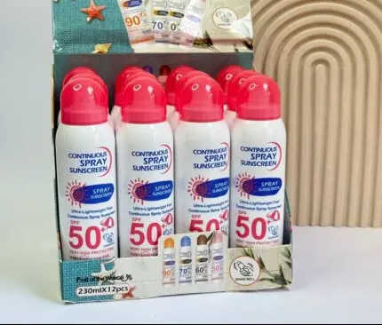 اسپری ضدآفتاب سفیدکننده SPF50 وکالی WOKALI