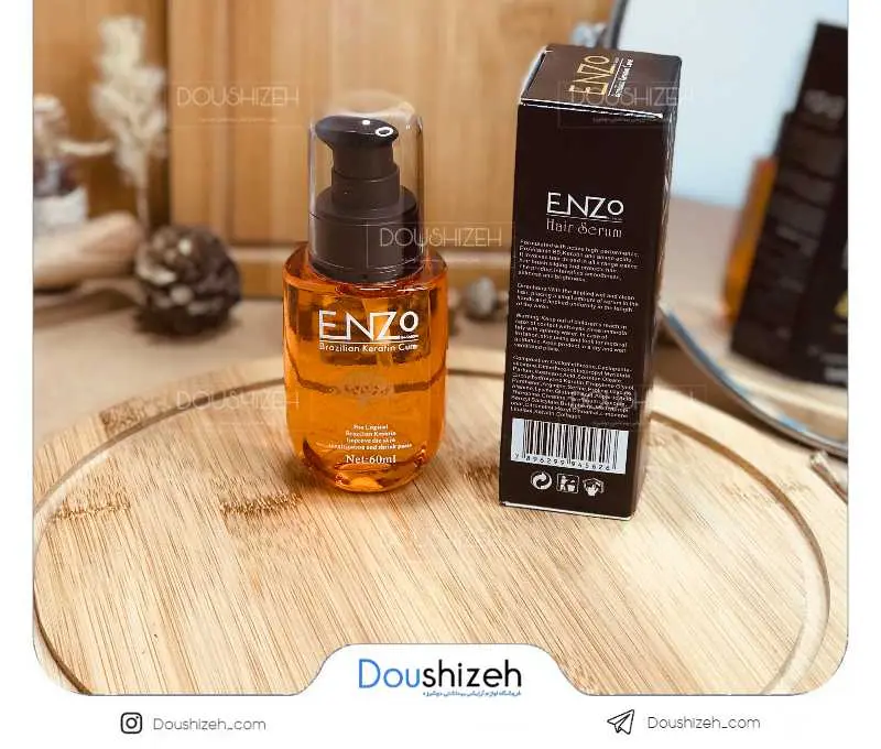روغن مو آرگان حاوی کراتین برزیلی انزو ENZO
