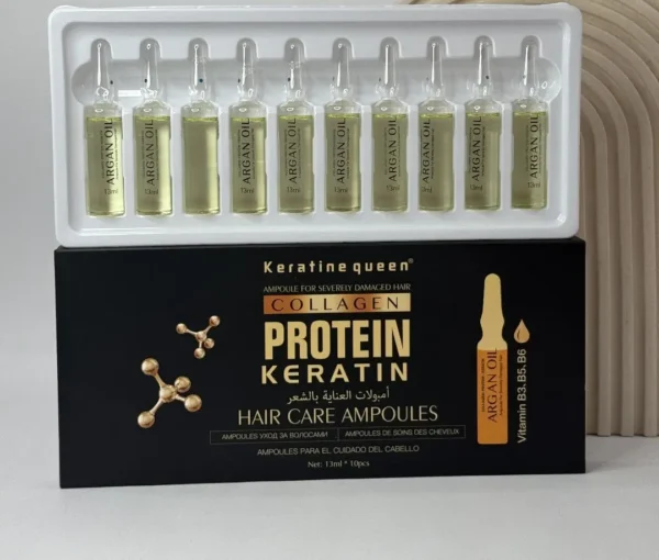 پک ویال مو 10 عددی کراتین KERATIN QUEEN
