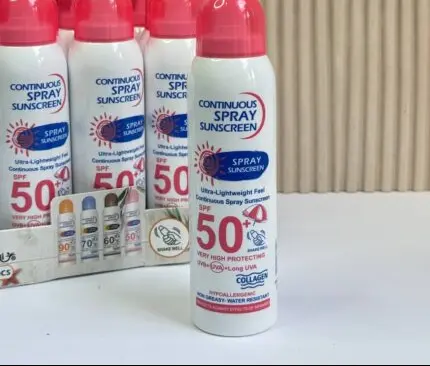 اسپری ضدآفتاب سفیدکننده SPF50 وکالی WOKALI
