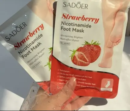 ماسک پا جورابی توت فرنگی سادور SADOER