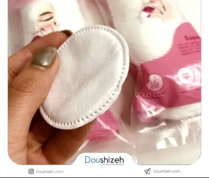 پد آرایش پاک کن کتان 80 عددی دور دوخت