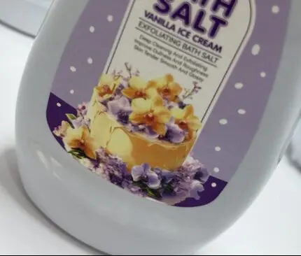 نمک بدن بستنی وانیلی بیوآکوا BIOAQUA
