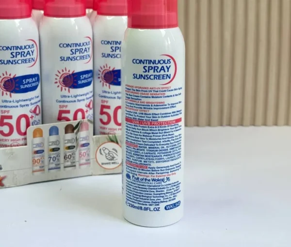 اسپری ضدآفتاب سفیدکننده SPF50 وکالی WOKALI