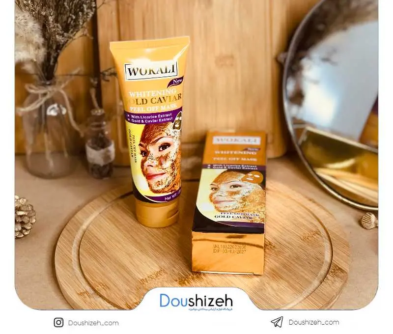 ماسک تیوپی طلا و خاویار وکالی WOKALI