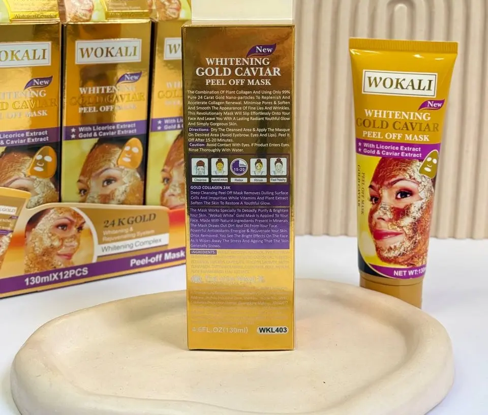 ماسک تیوپی طلا و خاویار وکالی WOKALI