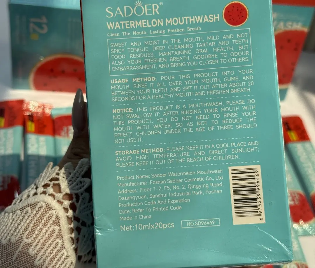 پک ۲۰ عددی دهانشویه هندوانه سادور SADOER