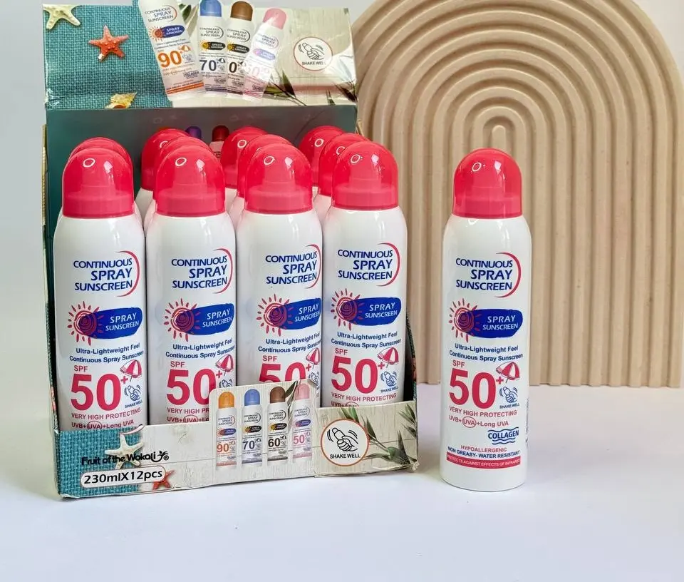 اسپری ضدآفتاب سفیدکننده SPF50 وکالی WOKALI