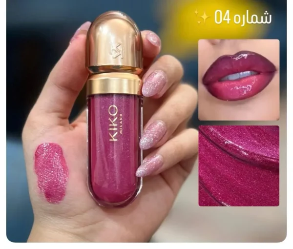 لیپ گلاس شاین درب طلایی کیکو kiko