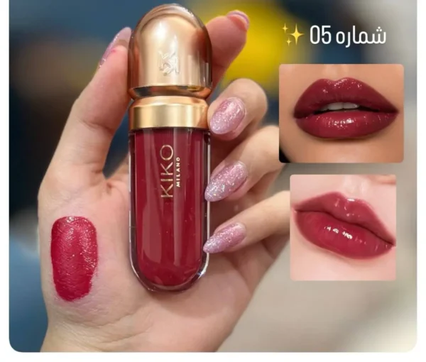 لیپ گلاس شاین درب طلایی کیکو kiko