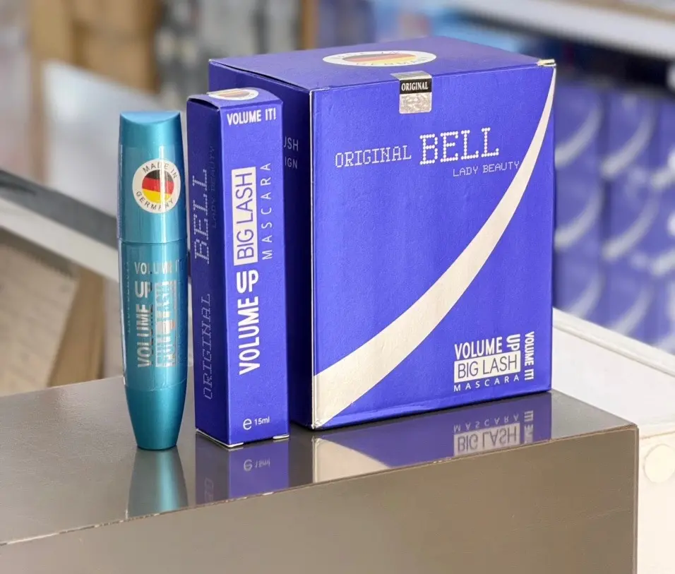ریمل حجم دهنده پوکه آبی بل BELL