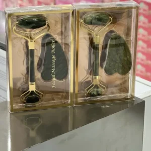 ست جیدرولر همراه با سنگ گواشا Jade Roller