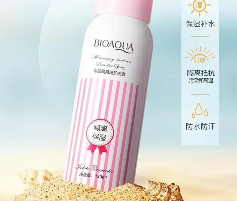 اسپری ضدآفتاب و مرطوب کننده بیوآکوا BIOAQUA